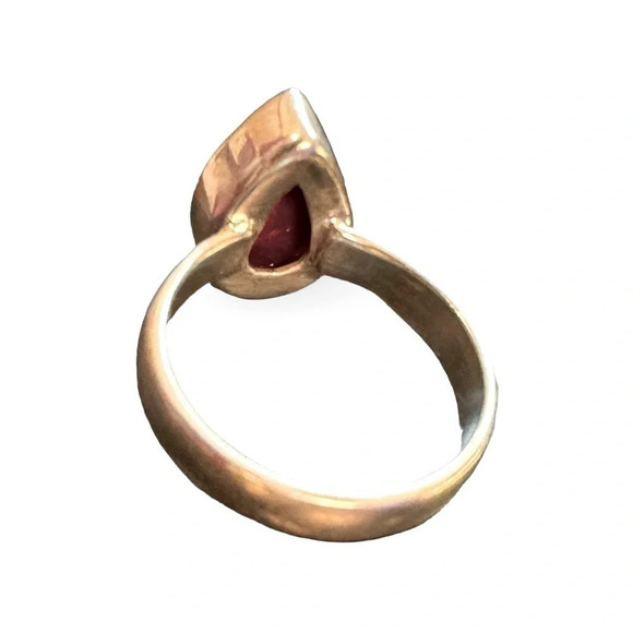 Natural Ruby Sterling Silver Ring (Sz 6) - Picture 10 of 12